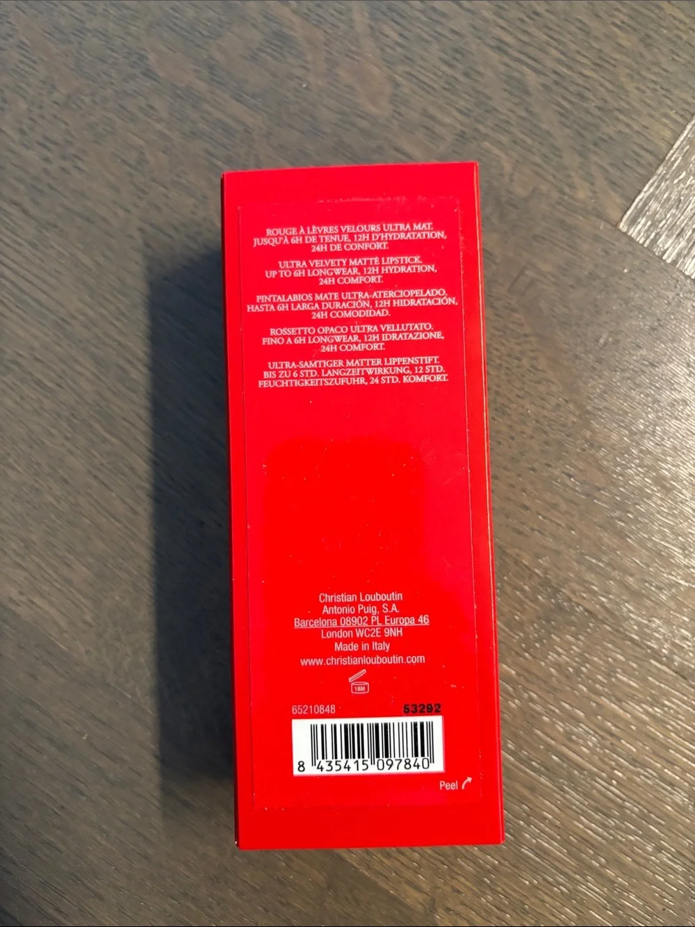 Christian Louboutin cameo velvet matte lipstick